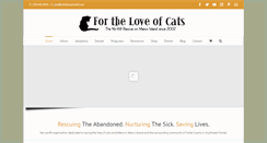 Desktop Screenshot of fortheloveofcatsfl.com