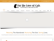 Tablet Screenshot of fortheloveofcatsfl.com